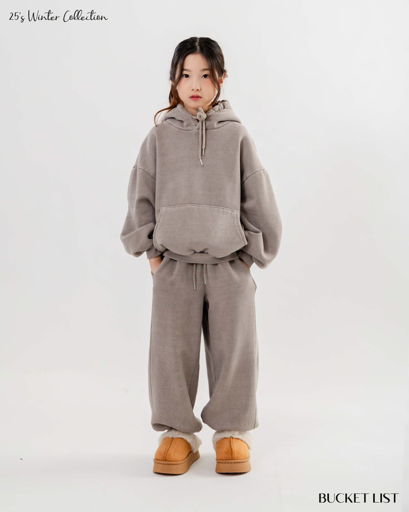 Bucket List - Korean Children Fashion - #minifashionista - Fleece Jogger Pants - 8