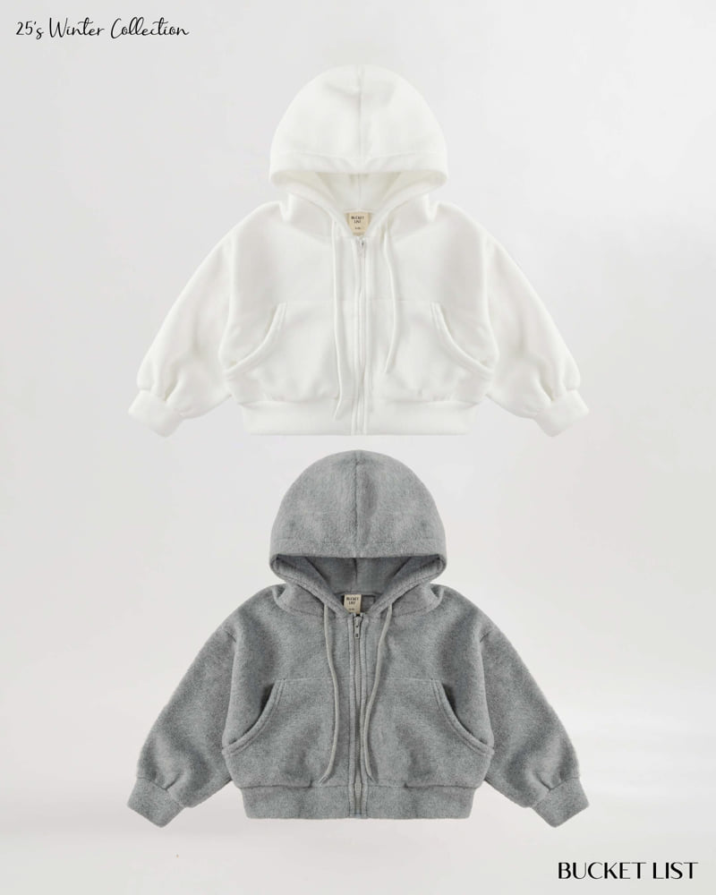 Bucket List - Korean Children Fashion - #minifashionista - Clean Fleece Hoodie - 3