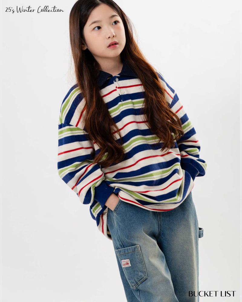 Bucket List - Korean Children Fashion - #minifashionista - Multi Collar Tee - 12