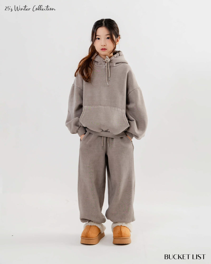 Bucket List - Korean Children Fashion - #minifashionista - Fleece Hoodie - 6