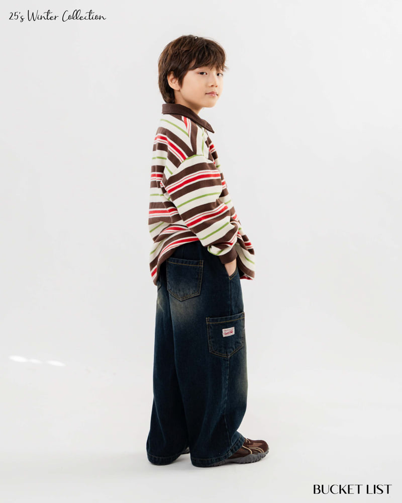 Bucket List - Korean Children Fashion - #prettylittlegirls - Point Denim Pants - 9