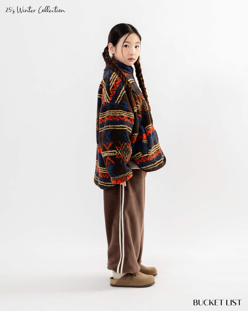 Bucket List - Korean Children Fashion - #prettylittlegirls - Fleece Track Jogger Pants - 8