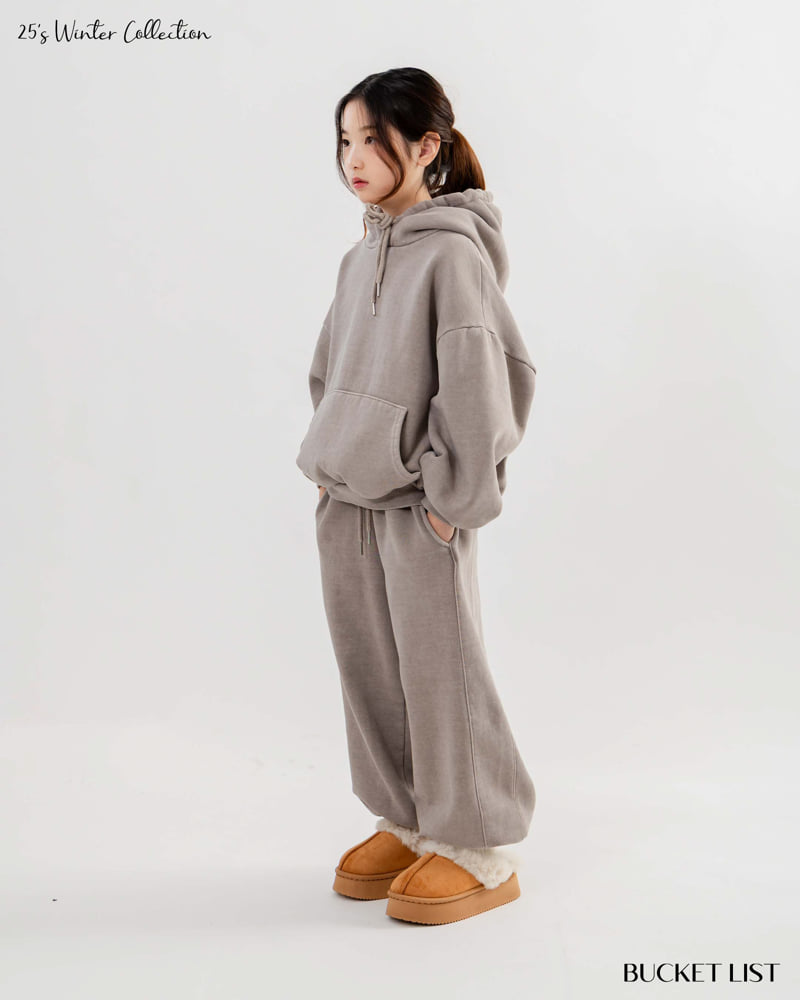 Bucket List - Korean Children Fashion - #prettylittlegirls - Fleece Hoodie - 7
