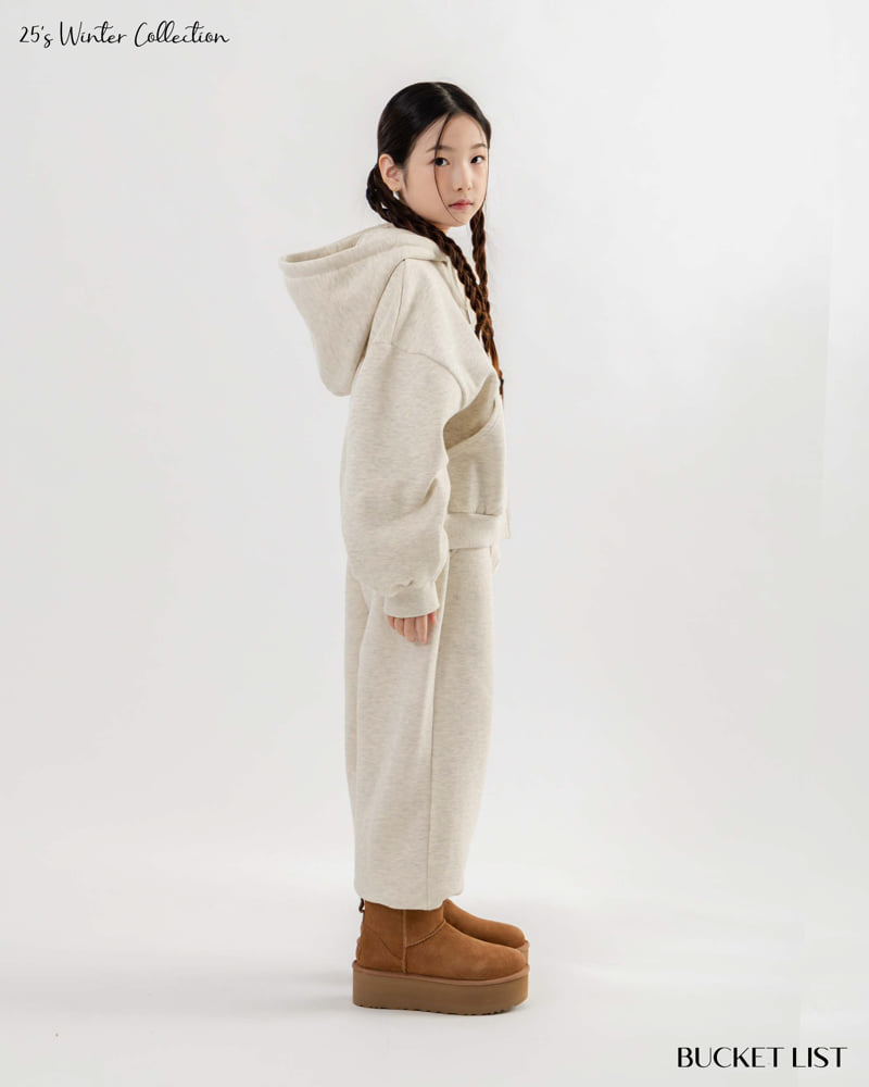Bucket List - Korean Children Fashion - #stylishchildhood - Fleece Crop Zip-Up Hoodie - 9