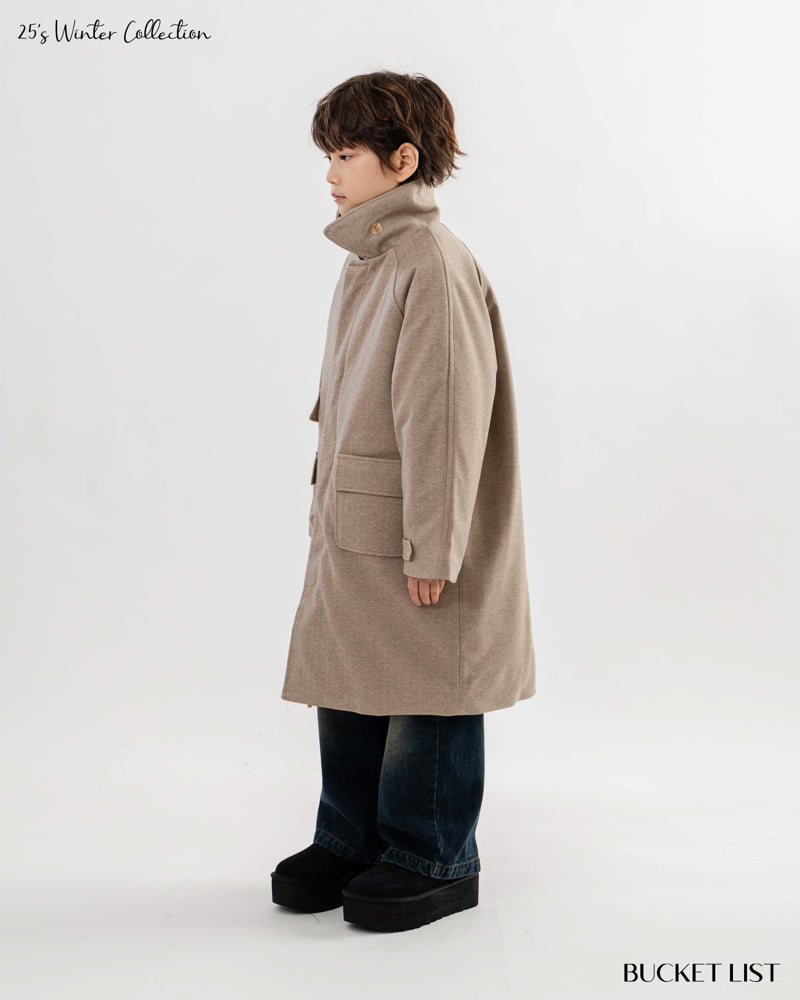 Bucket List - Korean Children Fashion - #todddlerfashion - Herringbone Long Coat - 11