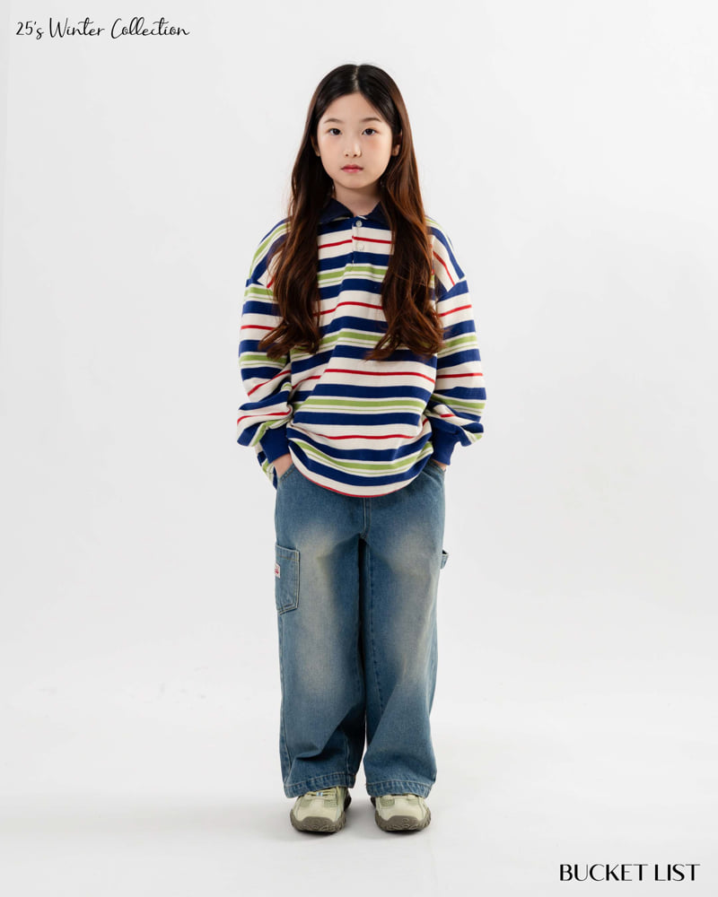 Bucket List - Korean Children Fashion - #todddlerfashion - Point Denim Pants - 10