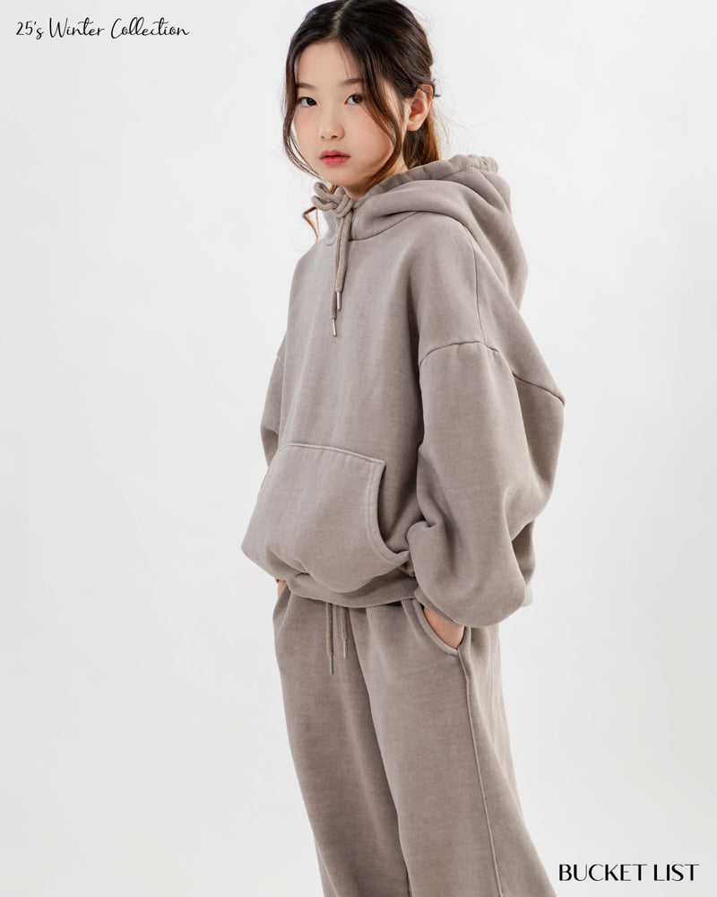 Bucket List - Korean Children Fashion - #todddlerfashion - Fleece Hoodie - 8