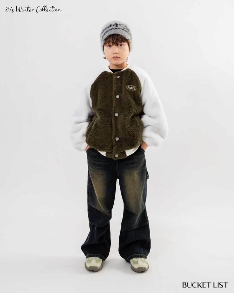 Bucket List - Korean Children Fashion - #toddlerclothing - Corduroy Balloon Denim Pants - 6