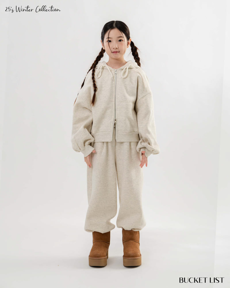 Bucket List - Korean Children Fashion - #toddlerclothing - Fleece Wide Sweat Pants - 3