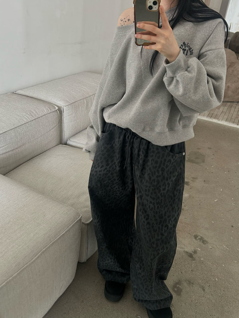 Buckle - Korean Women Fashion - #momslook - Leopard Wide Pants - 6