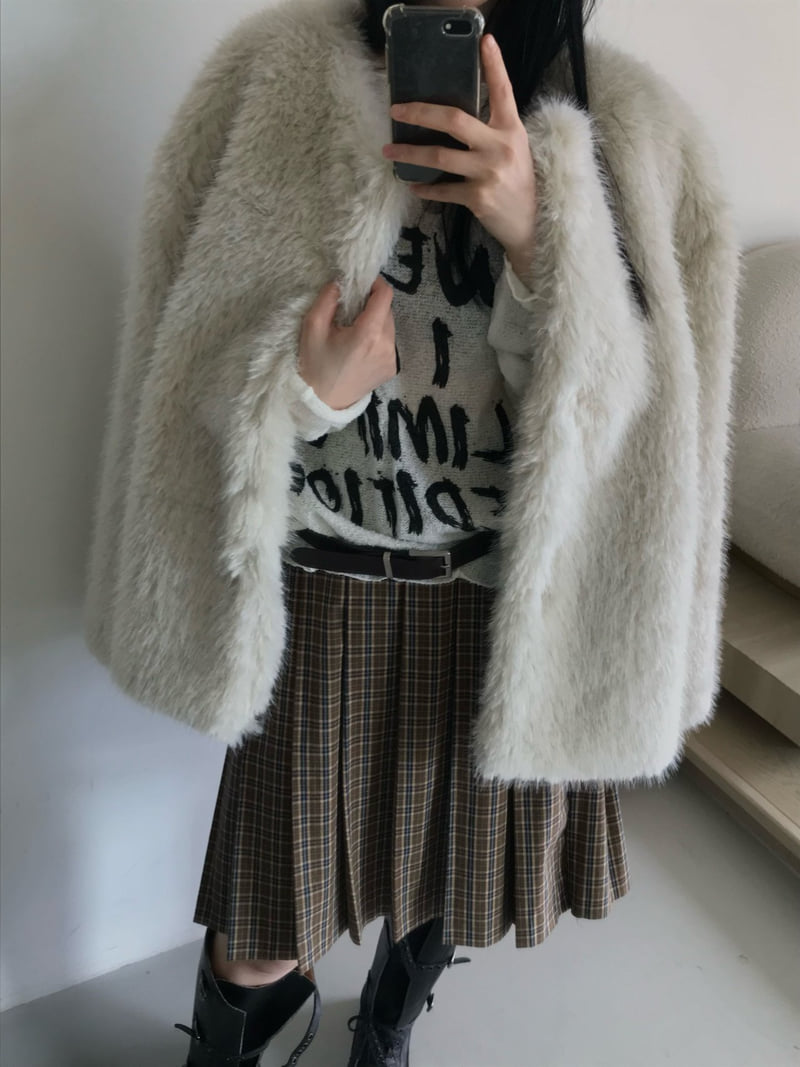 Buckle - Korean Women Fashion - #momslook - Wool Boucle Knit - 9