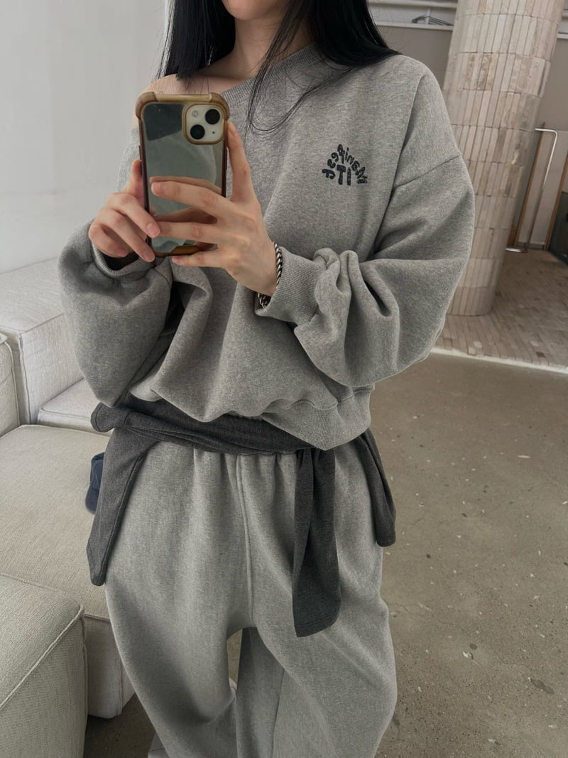 Buckle - Korean Women Fashion - #momslook - Its Double Fleece Sweatshirt - 8