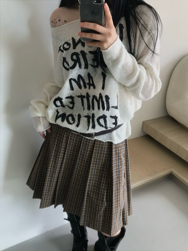 Buckle - Korean Women Fashion - #romanticstyle - Wool Boucle Knit - 5