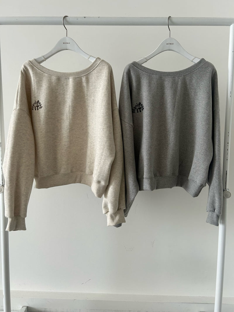 Buckle - Korean Women Fashion - #shopsmall - Its Double Fleece Sweatshirt
