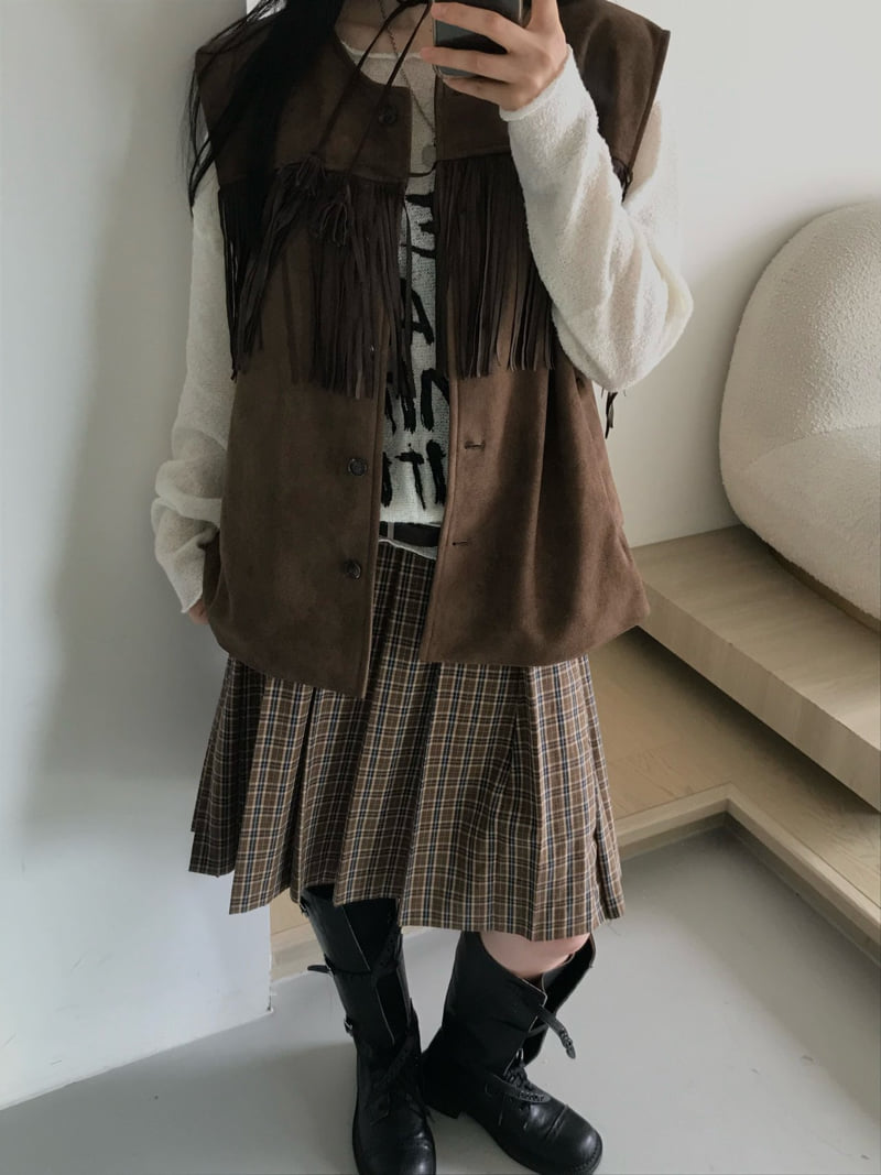 Buckle - Korean Women Fashion - #thatsdarling - Wool Boucle Knit - 7