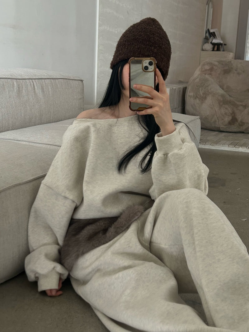 Buckle - Korean Women Fashion - #thelittlethings - Its Double Fleece Sweatshirt - 3