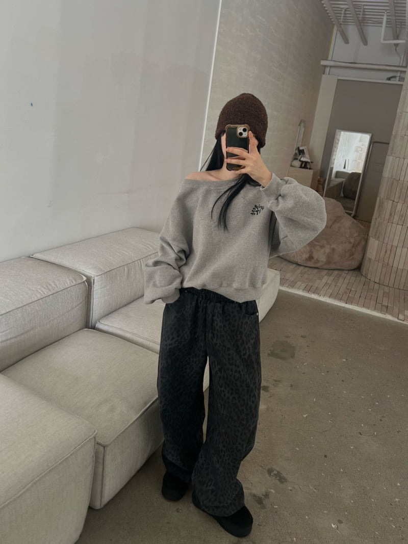 Buckle - Korean Women Fashion - #womensfashion - Leopard Wide Pants - 11