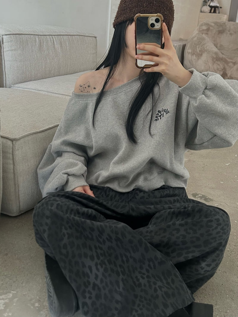Buckle - Korean Women Fashion - #womensfashion - Leopard Wide Pants - 3