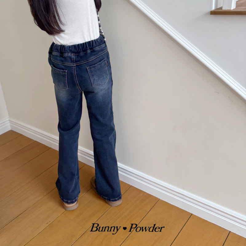 Bunny Powder - Korean Children Fashion - #kidzfashiontrend - Gossi Fleece Denim Pants - 4