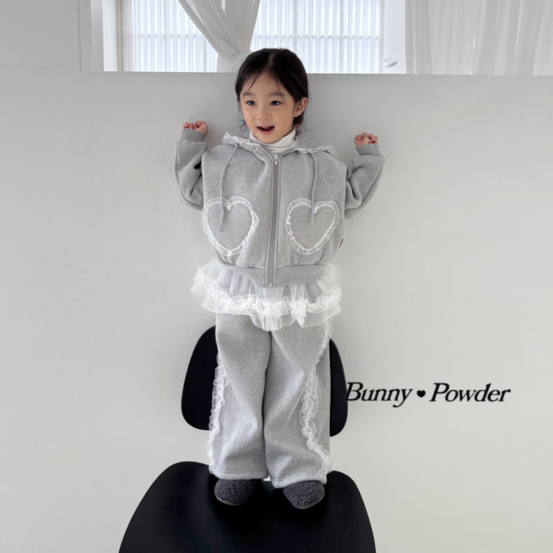 Bunny Powder - Korean Children Fashion - #Kfashion4kids - Heart Zip-Up Hoodie - 9