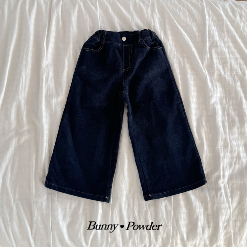 Bunny Powder - Korean Children Fashion - #childofig - Warm Fleece Denim Pants