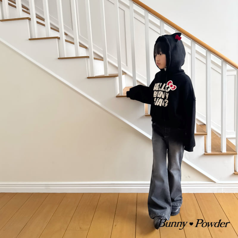 Bunny Powder - Korean Children Fashion - #childrensboutique - Gossi Fleece Denim Pants - 11
