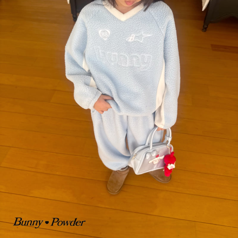 Bunny Powder - Korean Children Fashion - #childrensboutique - Fleece Raglan Sweatshirt - 9