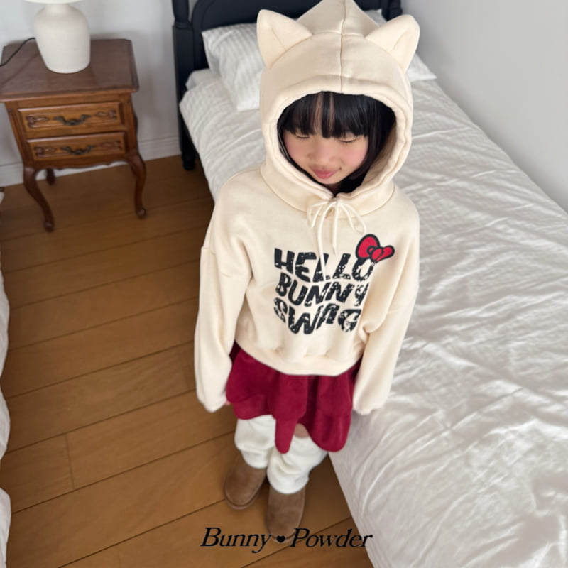 Bunny Powder - Korean Children Fashion - #discoveringself - Hello Hoodie Sweatshirt - 6