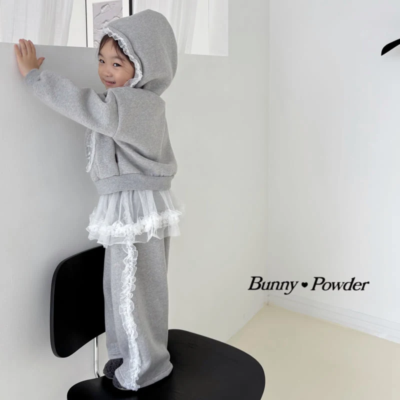 Bunny Powder - Korean Children Fashion - #designkidswear - Heart Zip-Up Hoodie - 4