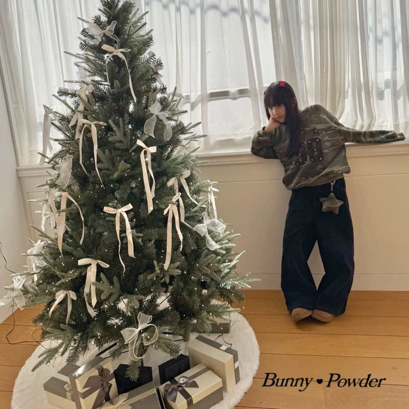 Bunny Powder - Korean Children Fashion - #fashionkids - Warm Fleece Denim Pants - 5