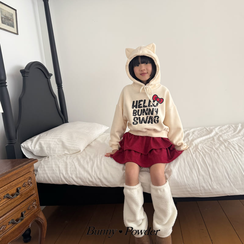 Bunny Powder - Korean Children Fashion - #fashionkids - Hello Hoodie Sweatshirt - 7