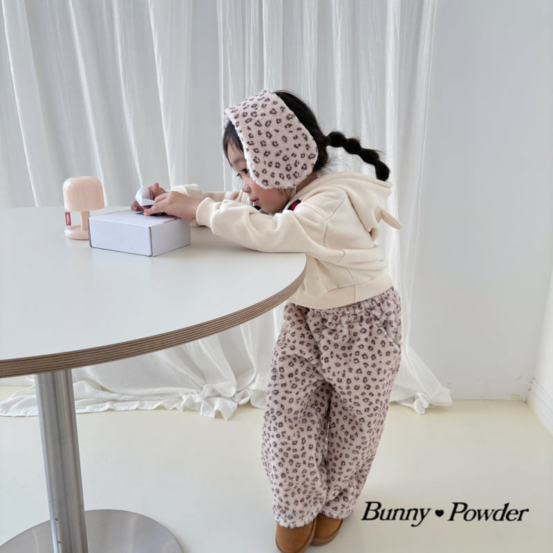 Bunny Powder - Korean Children Fashion - #kidsshorts - Leopard Ear Muffler - 12