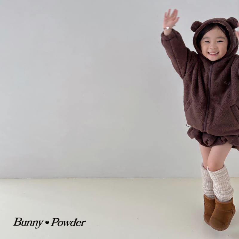 Bunny Powder - Korean Children Fashion - #kidsshorts - Bear Fleece Jacket - 8