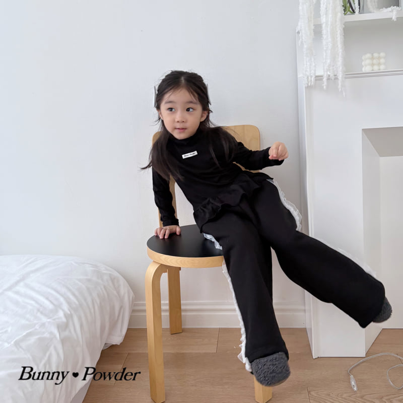 Bunny Powder - Korean Children Fashion - #kidsshorts - Layered Turtleneck Tee - 7