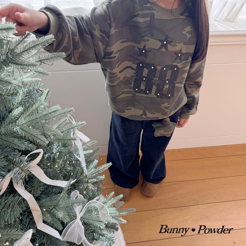 Bunny Powder - Korean Children Fashion - #kidsshorts - Camo Sweatshirt - 12