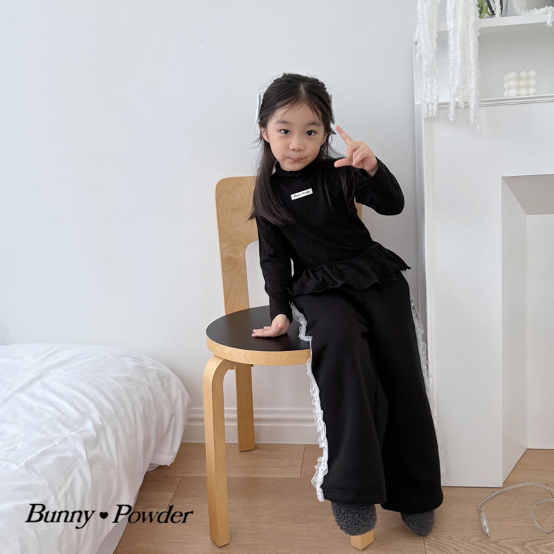 Bunny Powder - Korean Children Fashion - #kidsstore - Layered Turtleneck Tee - 8