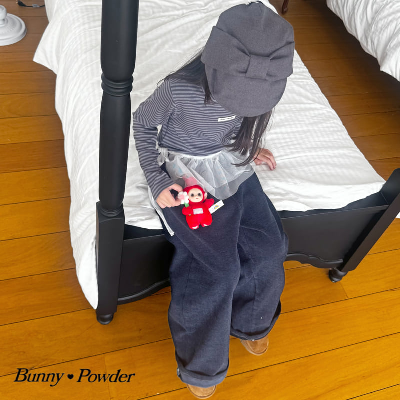 Bunny Powder - Korean Children Fashion - #kidzfashiontrend - One Week Turtleneck Tee (Stripe) - 12