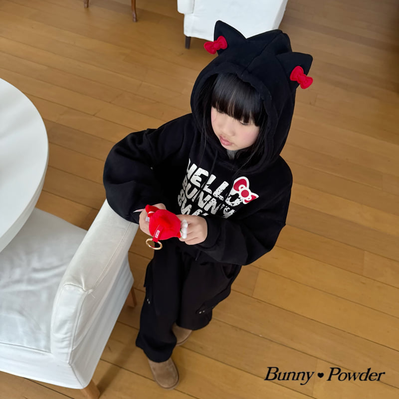 Bunny Powder - Korean Children Fashion - #littlefashionista - Hello Hoodie Sweatshirt - 12