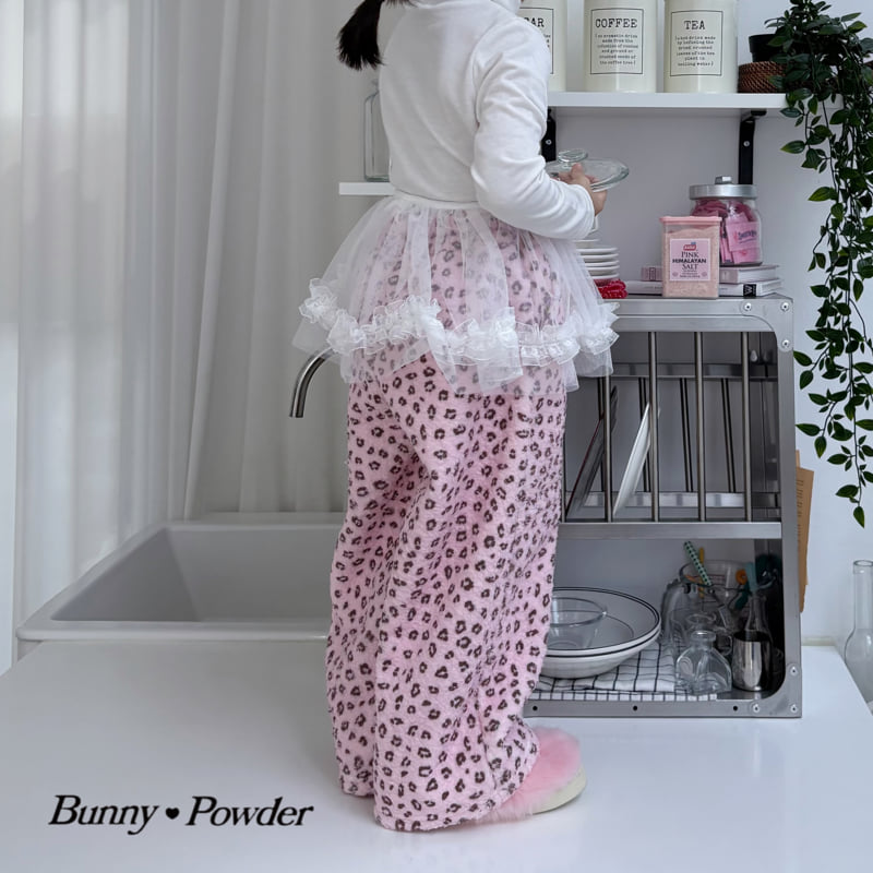 Bunny Powder - Korean Children Fashion - #magicofchildhood - Leopard Fleece Pants - 12