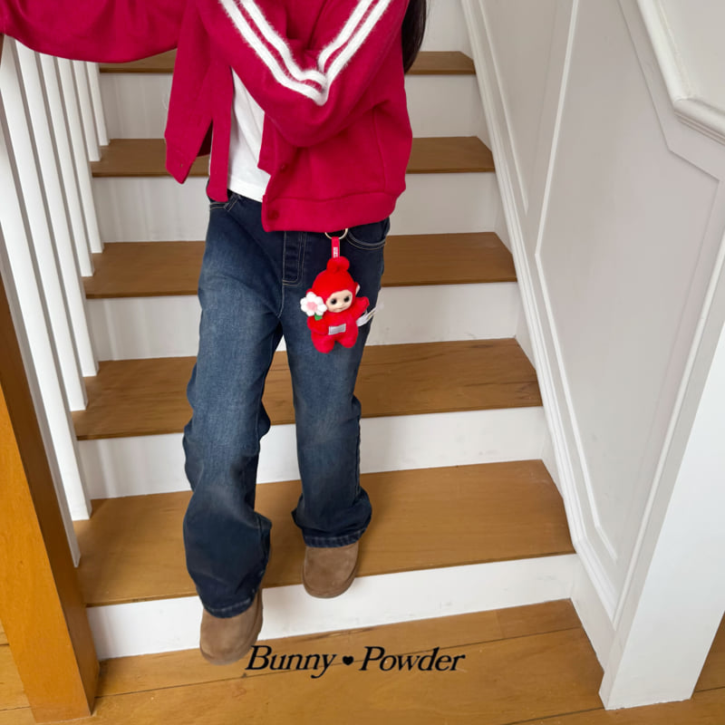 Bunny Powder - Korean Children Fashion - #minifashionista - Gossi Fleece Denim Pants - 7