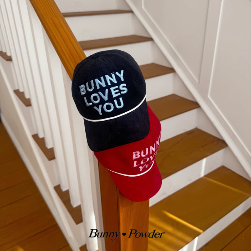 Bunny Powder - Korean Children Fashion - #prettylittlegirls - Love You Corduroy Ball Cap