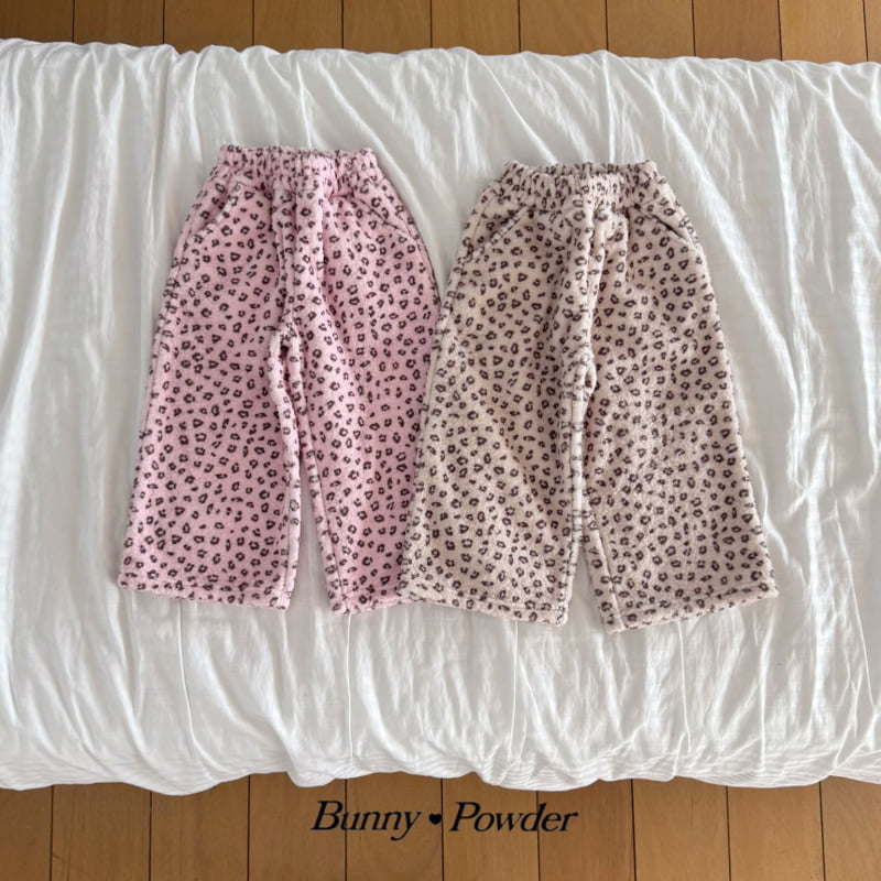 Bunny Powder - Korean Children Fashion - #stylishchildhood - Leopard Fleece Pants