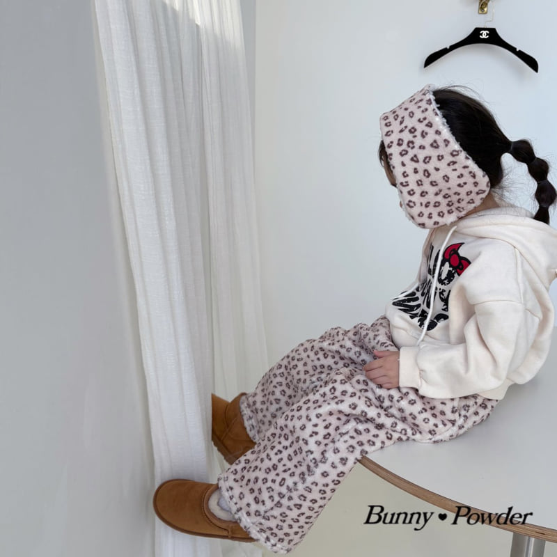 Bunny Powder - Korean Children Fashion - #toddlerclothing - Leopard Ear Muffler - 5