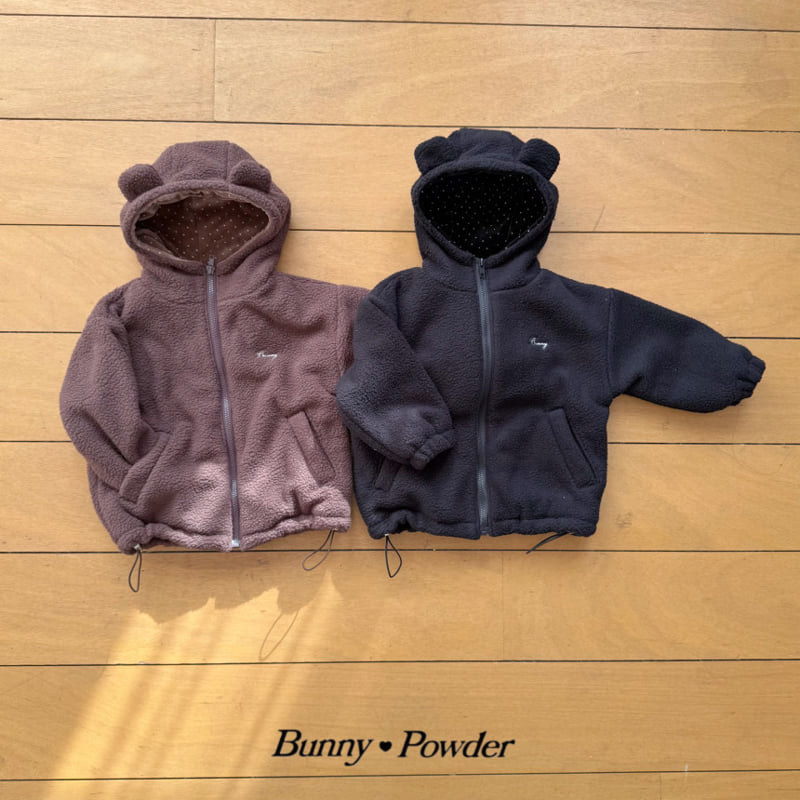 Bunny Powder - Korean Children Fashion - #toddlerclothing - Bear Fleece Jacket