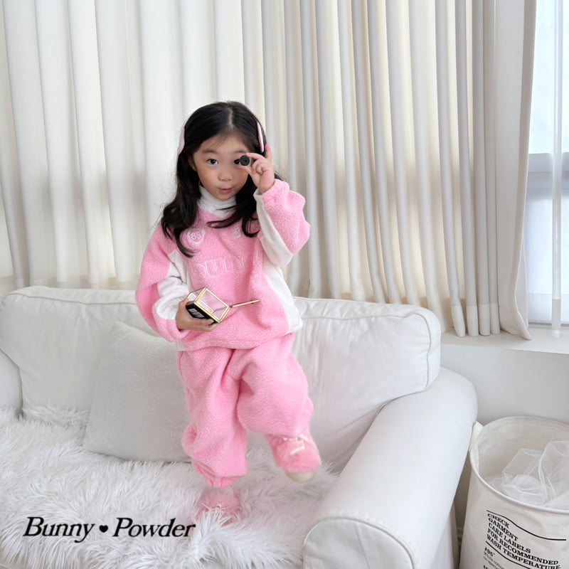 Bunny Powder - Korean Children Fashion - #toddlerclothing - Fleece Raglan Sweatshirt - 6