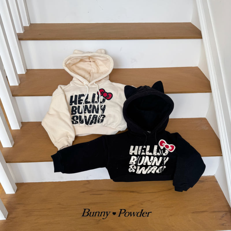Bunny Powder - Korean Children Fashion - #toddlerclothing - Hello Hoodie Sweatshirt