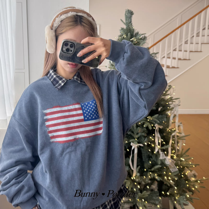 Bunny Powder - Korean Women Fashion - #vintagekidsstyle - Adult USA Sweatshirt - 4
