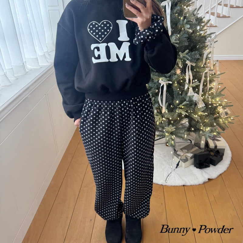 Bunny Powder - Korean Women Fashion - #restrostyle - Adult Heart Puff Sweatshirt - 3