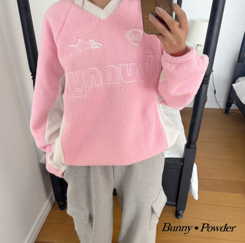 Bunny Powder - Korean Women Fashion - #romanticstyle - Adult Fleece Raglan Sweatshirt - 5