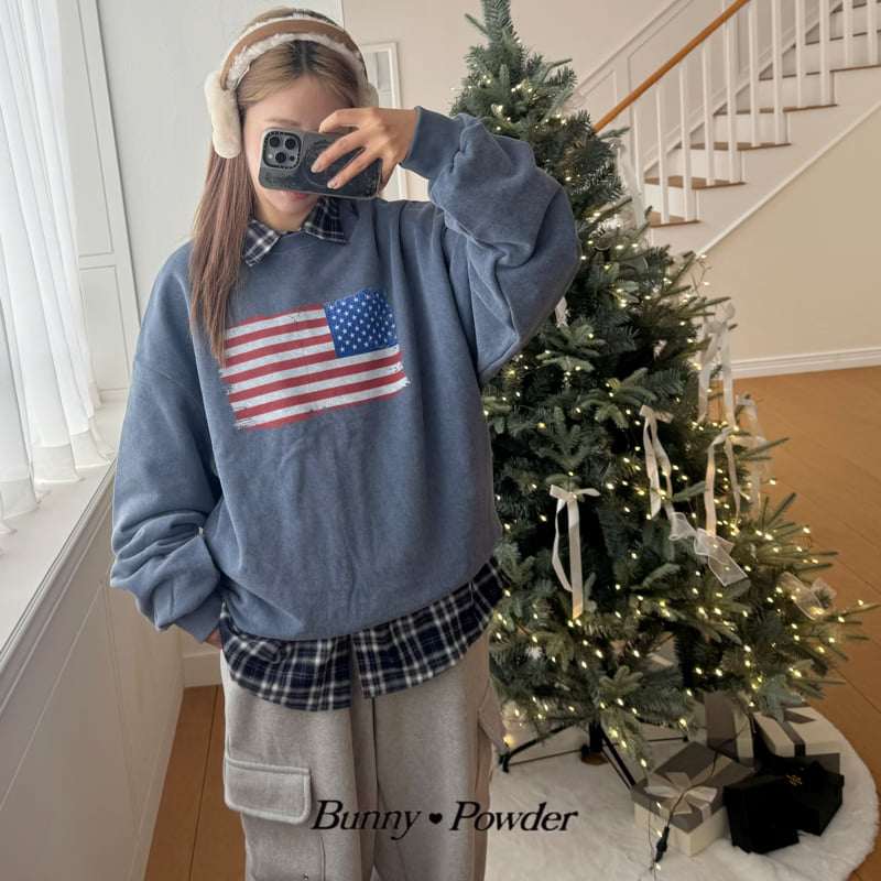 Bunny Powder - Korean Women Fashion - #shopsmall - Adult USA Sweatshirt - 7